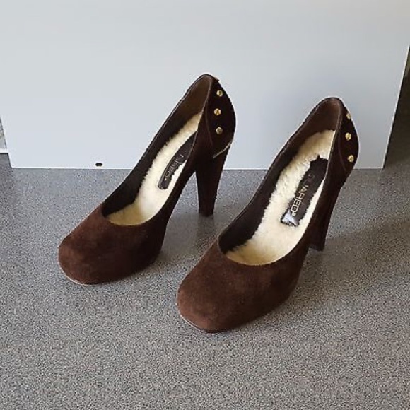 DSQUARED 2 Elegant Brown Suede Heels 8 - Picture 2 of 8